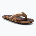 Gumbies Cairns orange and brown flip flops