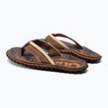 Gumbies Cairns orange and brown flip flops 3