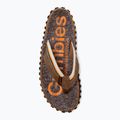 Gumbies Cairns orange and brown flip flops 6