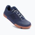 Men's platform cycling shoes Crankbrothers Stamp Lace navy blue and brown CR-STL04281A105