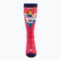 Children's ski socks Darn Tough Magic Mountain OTC Midweight with Cushion w/ Padded Shin raspberry 2