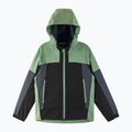Children's hybrid jacket Reima Vaeltava green clay