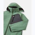 Children's softshell jacket Reima Mukana green clay 3