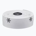SUPACAZ Super Sticky Kush Galaxy white tape/black print/ano black plugs handlebar wrap