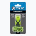 Fox 40 Sharx Safety neon/grey whistle with cord