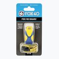 Fox 40 Sharx Safety yellow/blue whistle with cord 3