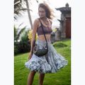 Ticket To The Moon Upcycled Sling army green/brown shoulder bag 4