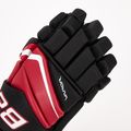 Hockey gloves Bauer Vapor Fly40 Sr black/red 5