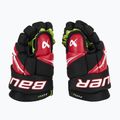 Children's hockey gloves Bauer Vapor Fly40 Jr black/red 4