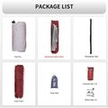 Naturehike Updated Cloud Up 3 person trekking tent light grey/red 8