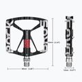 Bike pedals Rockbros 37213071001 black/white 3