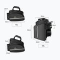 Bike trunk bag Rockbros A6-03BK Bicycle Pannier Bag black 5