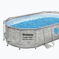 Bestway Power Steel Swim Vista Series Oval Pool Set 427x250 cm grey 2