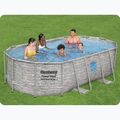 Bestway Power Steel Swim Vista Series Oval Pool Set 427x250 cm grey 14