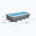 Bestway Power Steel Rectangular Pool Set 56465N 549 x 274 cm dark grey 6