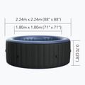 Jacuzzi 8-person MSpa Comfort Bergen grey anthracite 12