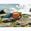 Sunglasses Aztron Avatar-X2 matt black/gloss blue/polarized sahara red mirror/brown 6
