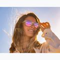 Sunglasses Aztron Party white marble print/polarized rose pink mirror/brown 6