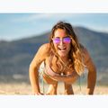Sunglasses Aztron Party white marble print/polarized rose pink mirror/brown 8