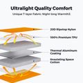 Flextail Zero R05 Mummy orange inflatable mattress 3
