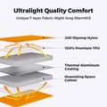 Flextail Zero R05 Regular orange inflatable mattress 11