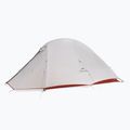 3-person trekking tent Naturehike Cloud Up 3 Pro 20D light gray/red
