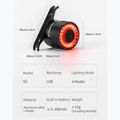 Rear bike light with intelligent stop system Rockbros Q3 black 6