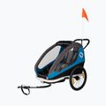 Hamax Traveller Twin bicycle trailer blue/grey 2