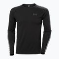 Men's Helly Hansen Lifa Active Stripe Crew thermal longsleeve black 4