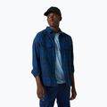 Helly Hansen men's Lokka Organic Flannel LS blue/black shirt 62731_755