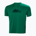 Men's Helly Hansen HH Tech Graphic trekking shirt green 63088_486 4