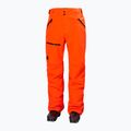 Men's Helly Hansen Sogn Cargo ski trousers neon orange 5