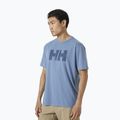 Helly Hansen Skog Recycled Graphic men's trekking t-shirt blue 63082_636