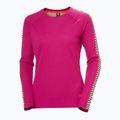 Women's thermal base layer Helly Hansen Lifa Active Stripe Crew magenta 2.0 4