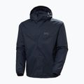 Men's Helly Hansen Vancouver Fleece Lined Rain Jacket navy 6