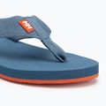 Men's Helly Hansen Logo Sandals 2 washed navy / patrol orange flip flops 7