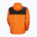 Helly Hansen men's rain jacket Vancouver orange peel 7