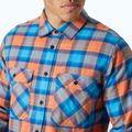 Helly Hansen Men's Lokka Organic Flannel bonfire fjell plaid shirt 3