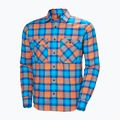 Helly Hansen Men's Lokka Organic Flannel bonfire fjell plaid shirt 5