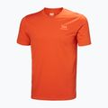 Men's Helly Hansen Nord Graphic patrol orange T-shirt 4