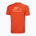 Men's Helly Hansen Nord Graphic patrol orange T-shirt 5