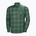 Men's Helly Hansen Aker Flannel LS shirt jungle green buffalo plaid 5