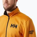 Men's Helly Hansen HP Fleece 2.0 mustard sailing sweatshirt 3