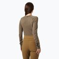 Women's thermal active sweatshirt Helly Hansen Lifa Merino Midweight Graphic Crew sepia houndstooth aop 2