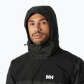Men's Helly Hansen Vancouver Fleece Lined rain jacket ebony 3