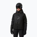 Women's ski jacket Helly Hansen Valdisere 3.0 black embossed stripes