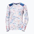 Women's thermal sweatshirt Helly Hansen Lifa Active white slope map aop 5