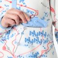 Women's fleece sweatshirt Helly Hansen Maridalen Printed Fleece white slope map aop 3