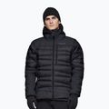 Men's down jacket NORRONA Falketind Down 750 Zip Hood caviar black
