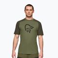 Men's trekking T-shirt NORRONA Femund PureUll loden green